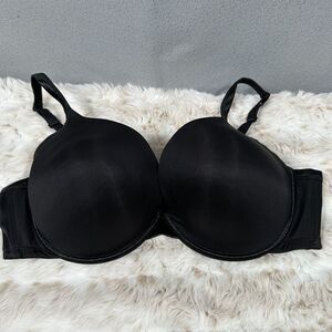 Cacique Bra‎ Womens 46DD Black Smooth Boost Plunge